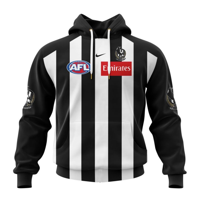 AFL Collingwood Football Club Personalized 2025 Home Kits Unisex Hoodie