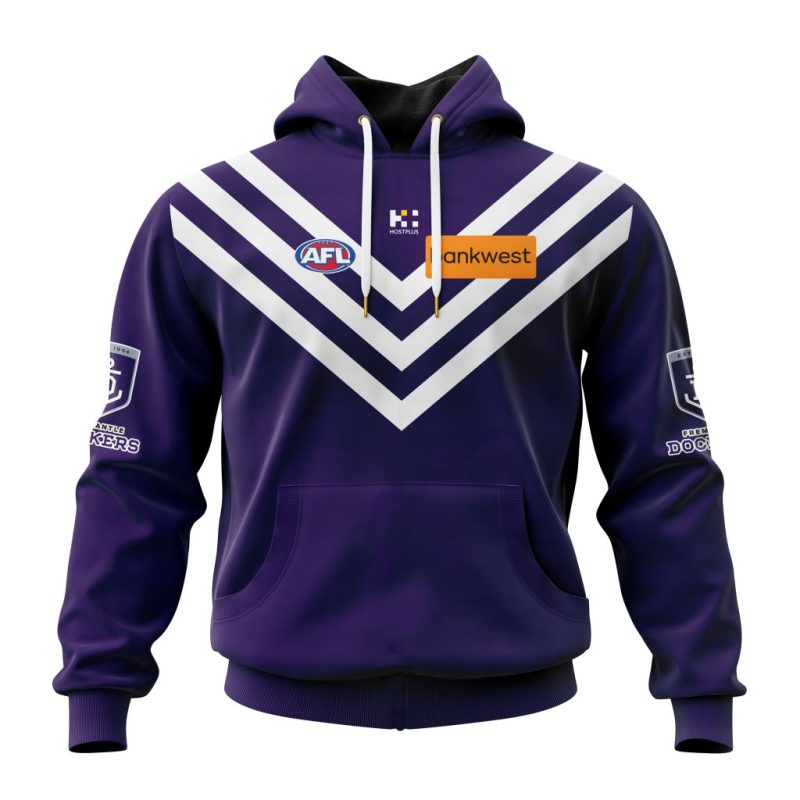 AFL Fremantle Dockers Personalized 2025 Away Kits Unisex Hoodie