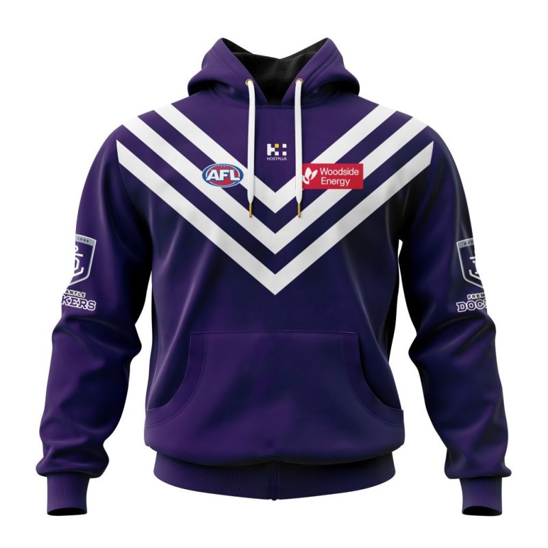 AFL Fremantle Dockers Personalized 2025 Home Kits Unisex Hoodie