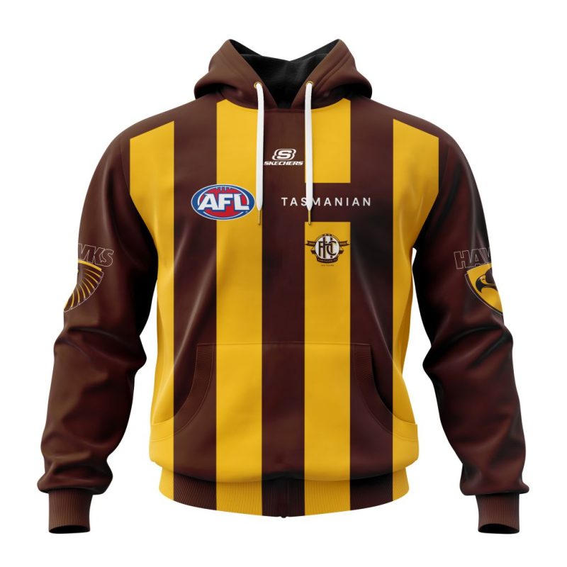 AFL Hawthorn Football Club Personalized 2025 Home Kits Unisex Hoodie