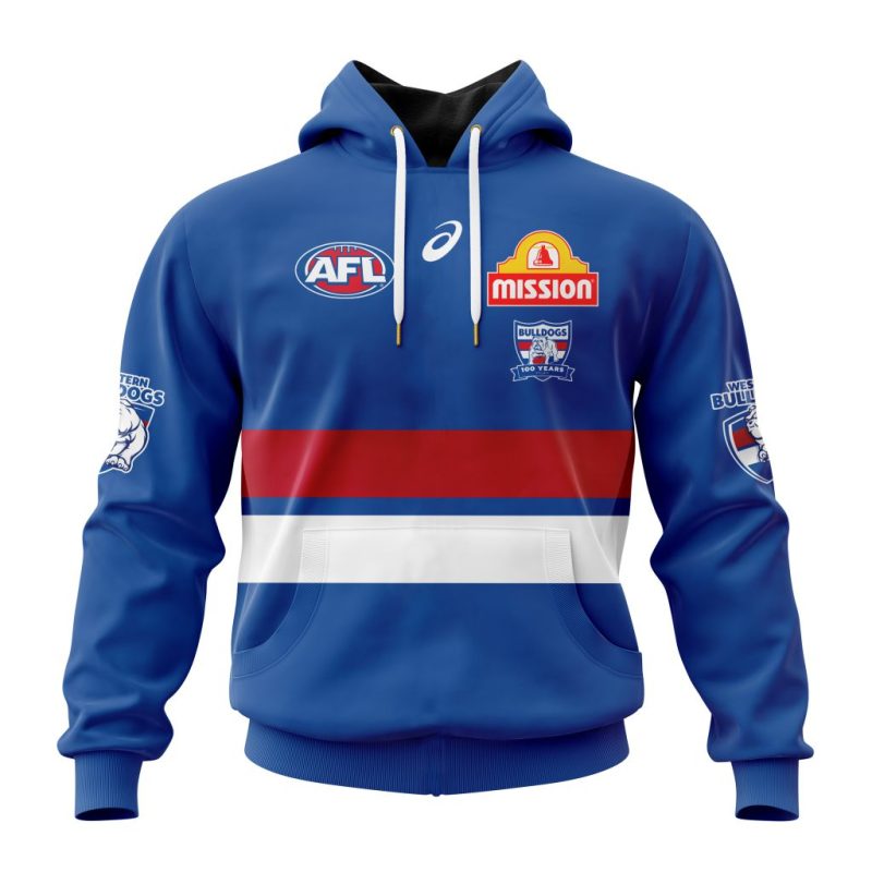 AFL Western Bulldogs Personalized 2025 Home Kits Unisex Hoodie