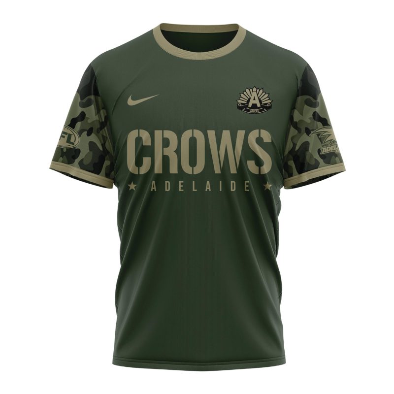 Adelaide Crows AFL x Anzac Day Limited Edition Performance Unisex T-Shirt 2025