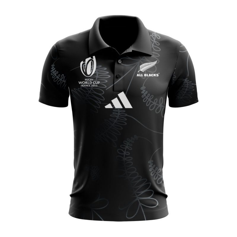 All Blacks Rugby Personalized 2023 World Cup Home Polo Shirt