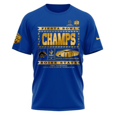 Boise State Broncos x Fiesta Bowl Champions Limited Edition New Performance Unisex T-Shirt
