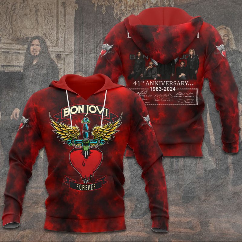 Bon Jovi Performance Unisex Hoodie UHG1011