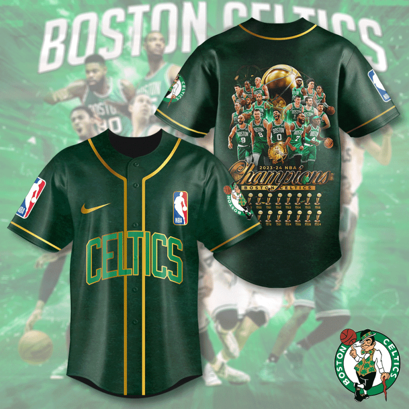 Boston Celtics Baseball Jersey BJG1339