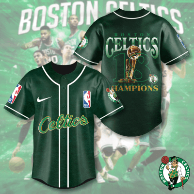 Boston Celtics Baseball Jersey BJG1356