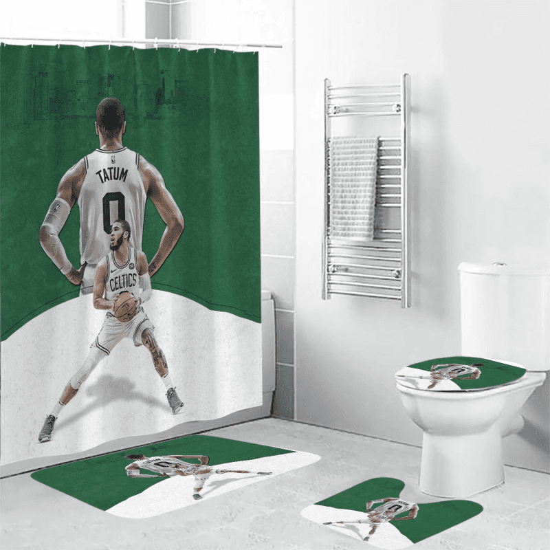 Boston Celtics Jayson Tatum Front Back City Bathroom Set BRS2708