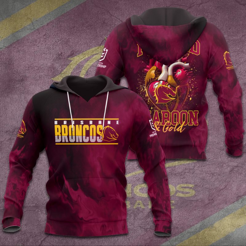Brisbane Broncos Performance Unisex Hoodie UHG1115