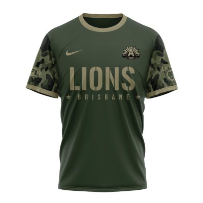 Brisbane Lions AFL x Anzac Day Limited Edition Performance Unisex T-Shirt 2025