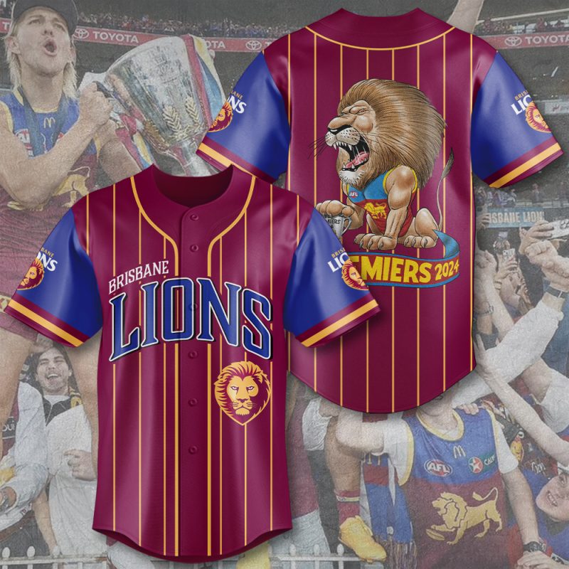 Brisbane Lions Baseball Jersey BJG1233