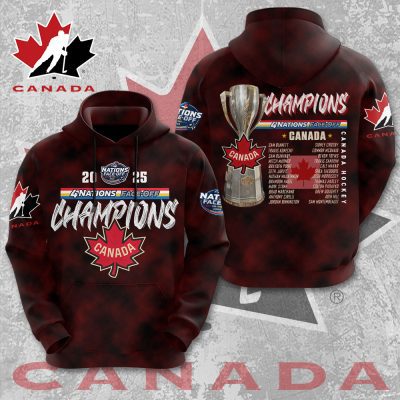 Canada 2025 4 Nations Face-Off Performance Unisex Hoodie UHG1171