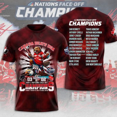 Canada 2025 4 Nations Face-Off Performance Unisex T-Shirt TSG1314