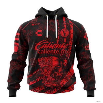 Cusotm Liga MX Club Tijuana Hoodie Dia De Muertos Design Soccer Team
