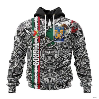 Custom Liga MX Tigres Uanl Hoodie Special Aztec Design Pullover