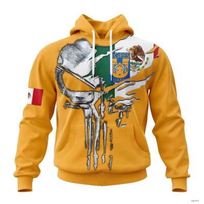 Custom Liga MX Tigres Uanl Hoodie Special Skull Design Concept Kits