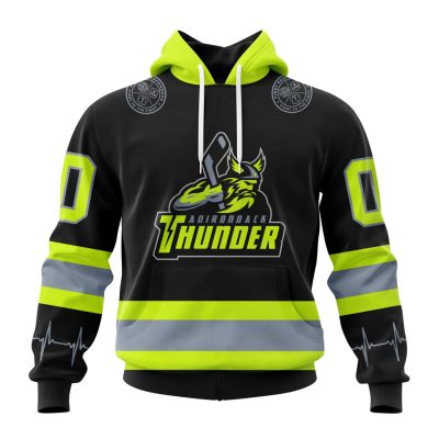 ECHL Adirondack Thunder Design Honoring Firefighters Unisex Hoodie