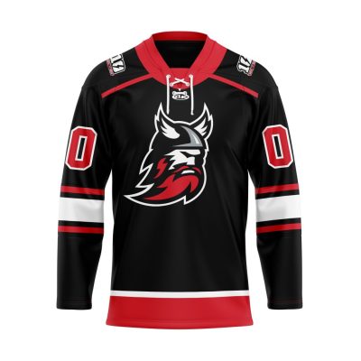 ECHL Adirondack Thunder Personalized Away Lace Hockey Jersey
