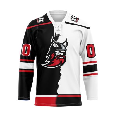 ECHL Adirondack Thunder Personalized Mix Design Lace Hockey Jersey