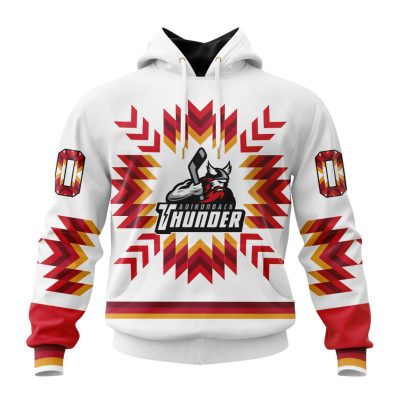 ECHL Adirondack Thunder Special Native Design Unisex Hoodie