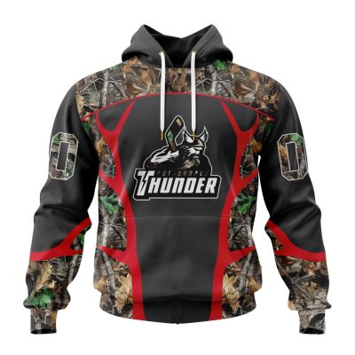 ECHL Adirondack Thunder Special Realtree Camo Hunting Design Unisex Hoodie