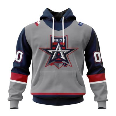 ECHL Allen Americans Personalized Gray Design Unisex Hoodie