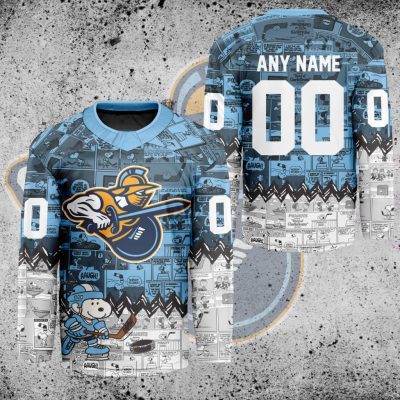 ECHL Atlanta Gladiators Peanuts 75th Anniversary Hockey Jersey