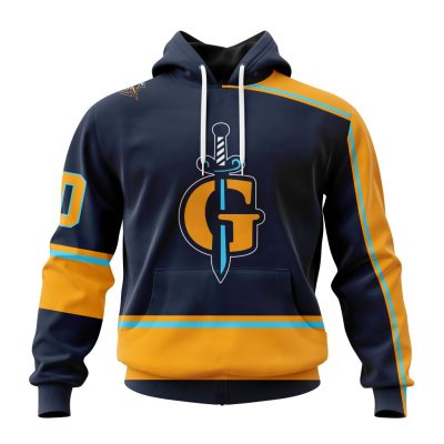 ECHL Atlanta Gladiators Personalized Navy Design Unisex Hoodie