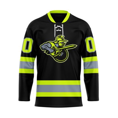 ECHL Atlanta Gladiators Special Firefighters Design Lace Hockey Jersey