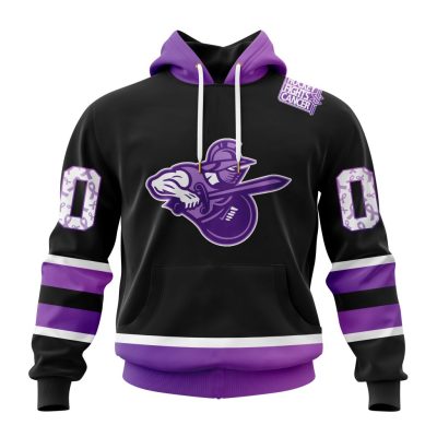 ECHL Atlanta Gladiators Special Hockey Fights Cancer Design Unisex Hoodie