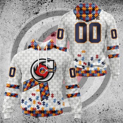 ECHL Cincinnati Cyclones Autism Awareness Performance Unisex Hoodie