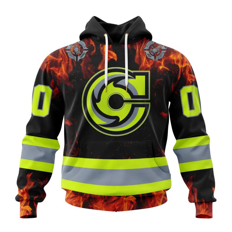 ECHL Cincinnati Cyclones Design Honoring Firefighters Unisex Hoodie