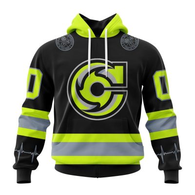 ECHL Cincinnati Cyclones Design Honoring Firefighters Unisex Hoodie