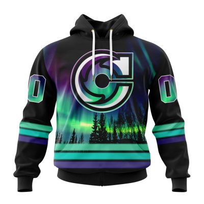 ECHL Cincinnati Cyclones Design With Northern Lights Unisex Hoodie