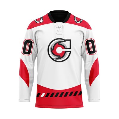 ECHL Cincinnati Cyclones Personalized Away Lace Hockey Jersey