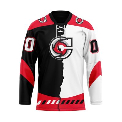 ECHL Cincinnati Cyclones Personalized Mix Design Lace Hockey Jersey