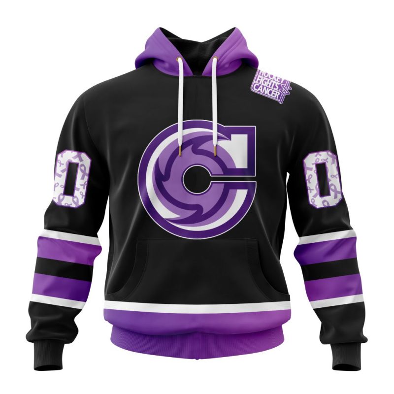 ECHL Cincinnati Cyclones Special Hockey Fights Cancer Design Unisex Hoodie