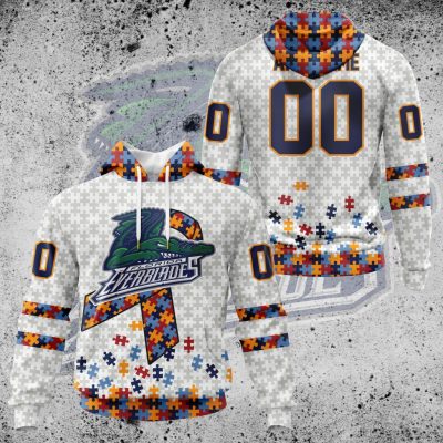 ECHL Florida Everblades Autism Awareness Performance Unisex Hoodie