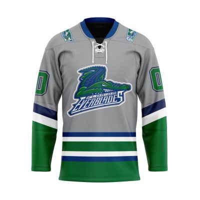 ECHL Florida Everblades Personalized Away Lace Hockey Jersey