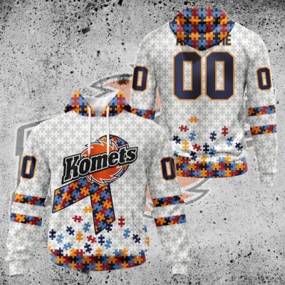 ECHL Fort Wayne Komets Autism Awareness Performance Unisex Hoodie