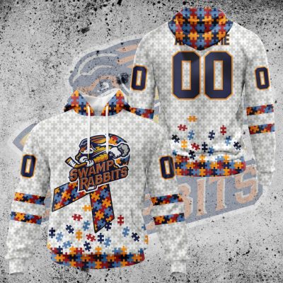 ECHL Greenville Swamp Rabbits Autism Awareness Performance Unisex Hoodie