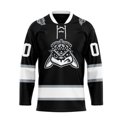 ECHL Greenville Swamp Rabbits Personalized Kings Lace Hockey Jersey