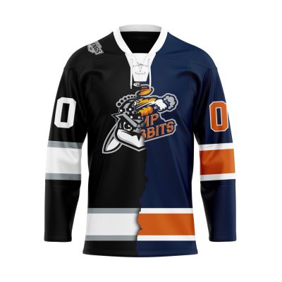 ECHL Greenville Swamp Rabbits Personalized Mix Design Lace Hockey Jersey