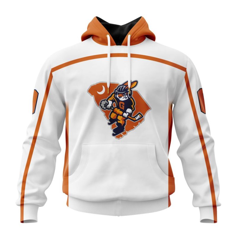ECHL Greenville Swamp Rabbits Personalized White Design Unisex Hoodie