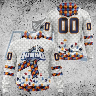 ECHL Idaho Steelheads Autism Awareness Performance Unisex Hoodie