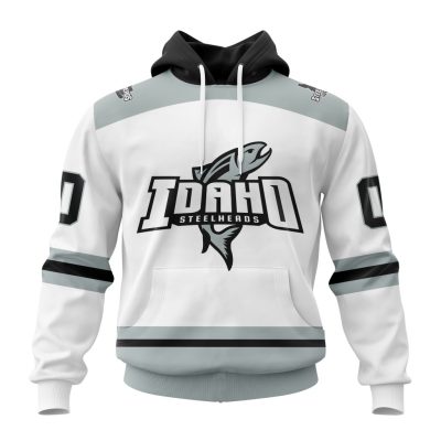 ECHL Idaho Steelheads Personalized Grey Design Unisex Hoodie