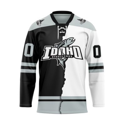 ECHL Idaho Steelheads Personalized Mix Design Lace Hockey Jersey