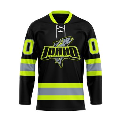 ECHL Idaho Steelheads Special Firefighters Design Lace Hockey Jersey
