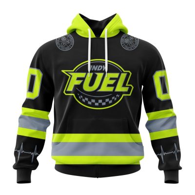 ECHL Indy Fuel Design Honoring Firefighters Unisex Hoodie