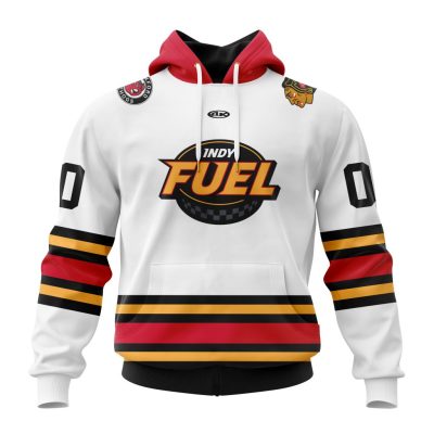 ECHL Indy Fuel Personalized White Design Unisex Hoodie